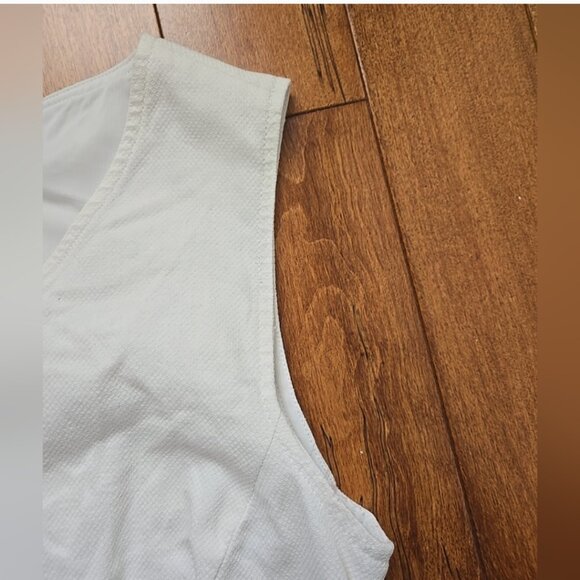 Ralph Lauren white sleeveless knee length dress size 14 - Picture 6 of 10